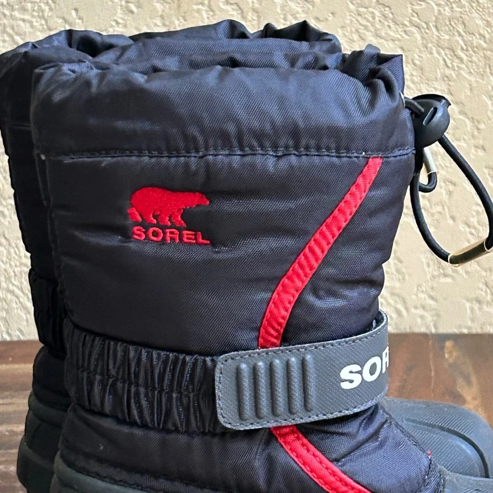 Sorel Toddler Boys Snow Boots Size 9 Waterproof Insulated Removable Liners